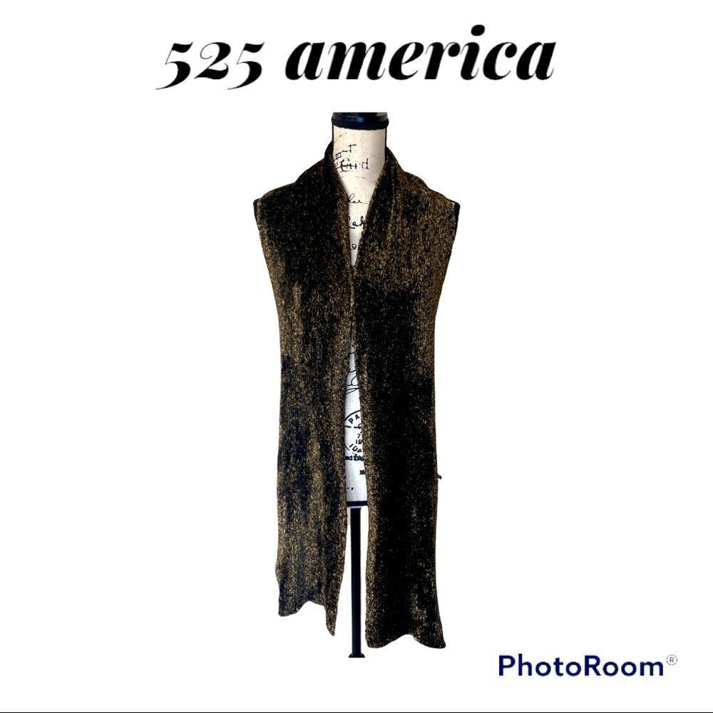 525 made in america Chenille Brown/Bleack Scarf